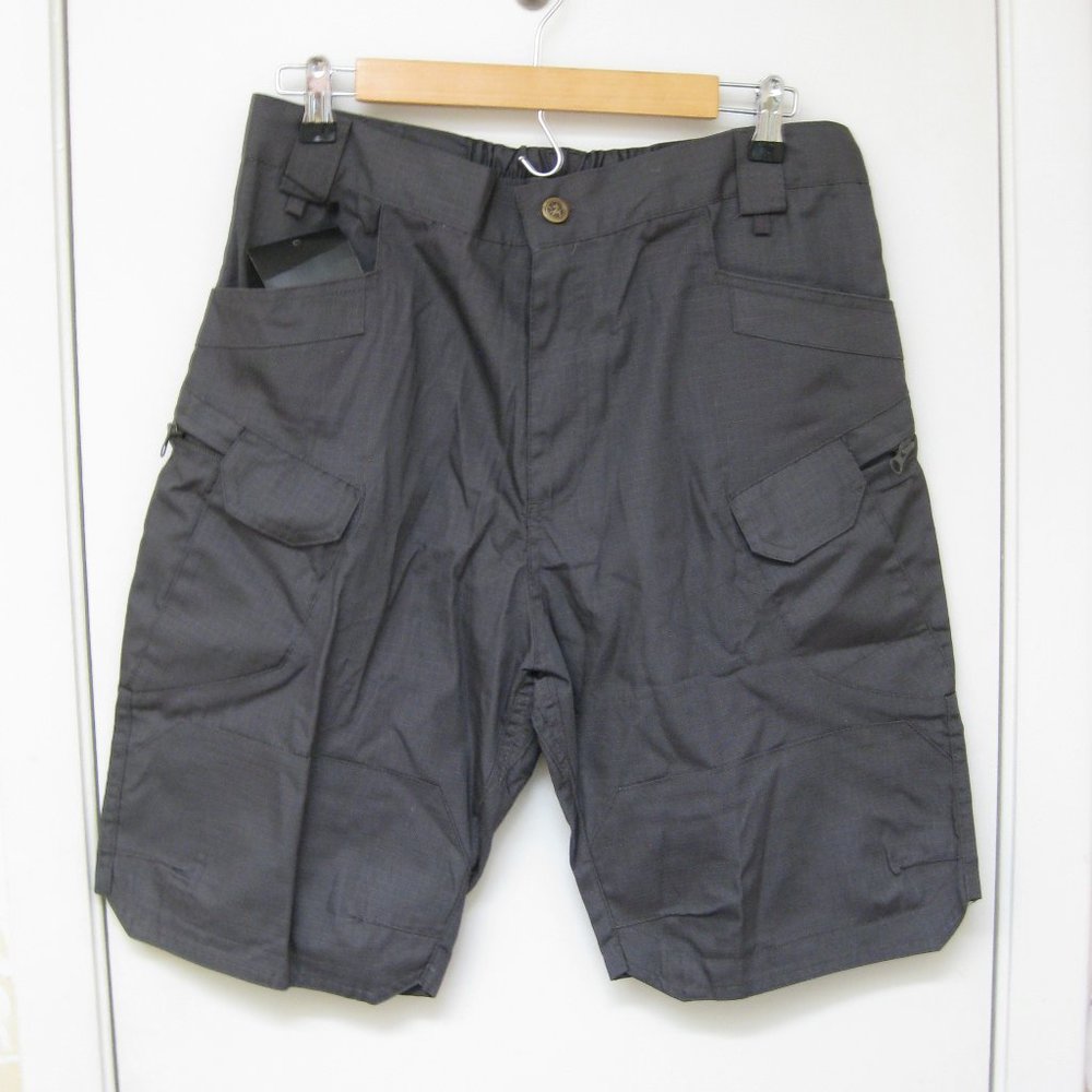 NWT Outdoor Equipment gray cargo shorts L large